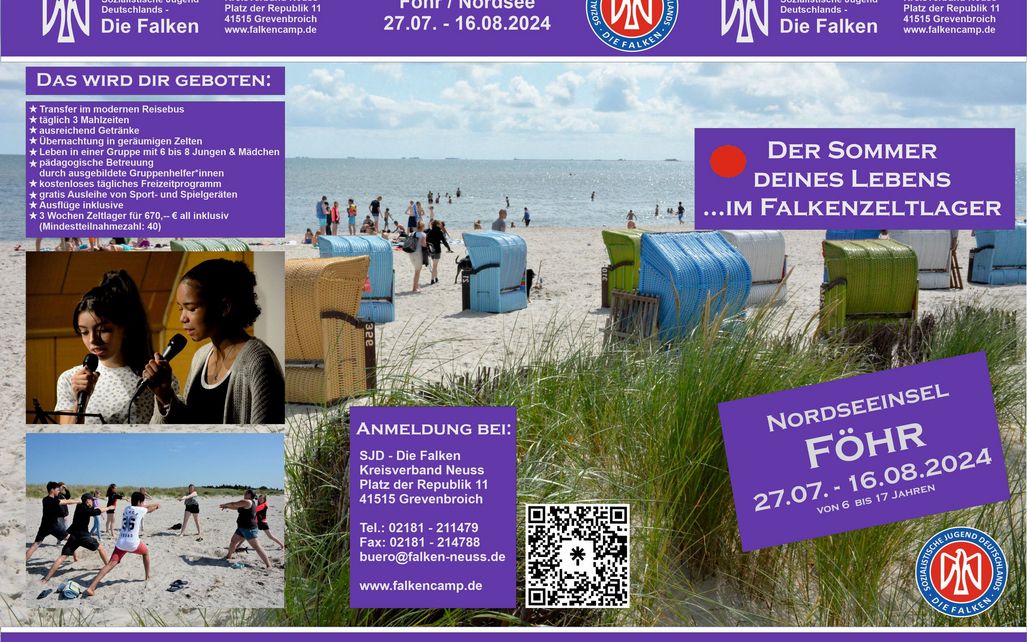 Werbung Zeltlager Föhr 2024
